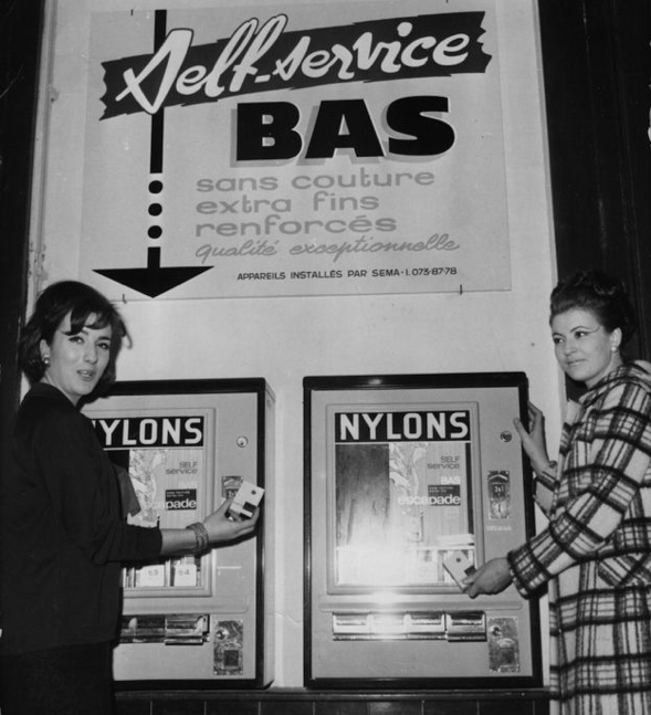 Tights nylons vending machine 1960s