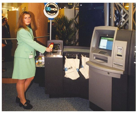 first original self-checkout 1990s: the scan and go