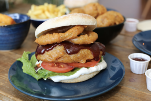 Vegan food: 'chicken' burger